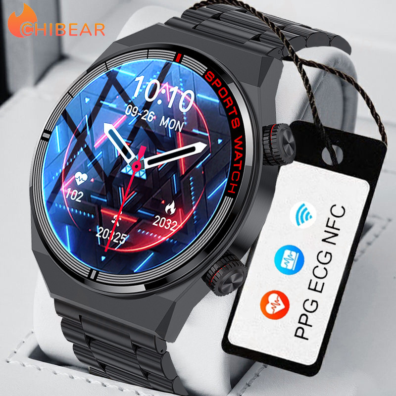 LIGE GPS Position ECG New Smart Watch Men Voice Call Sports Bracelet NFC Waterproof Clock Meteorological Monitor Men SmartWatch
