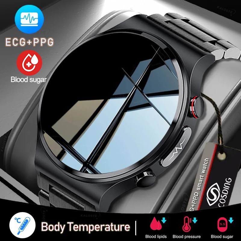 ECG+PPG Smart Watch Men Sangao Laser Health Heart Rate Blood Pressure Fitness Sports Watches IP68 Waterproof Smartwatch